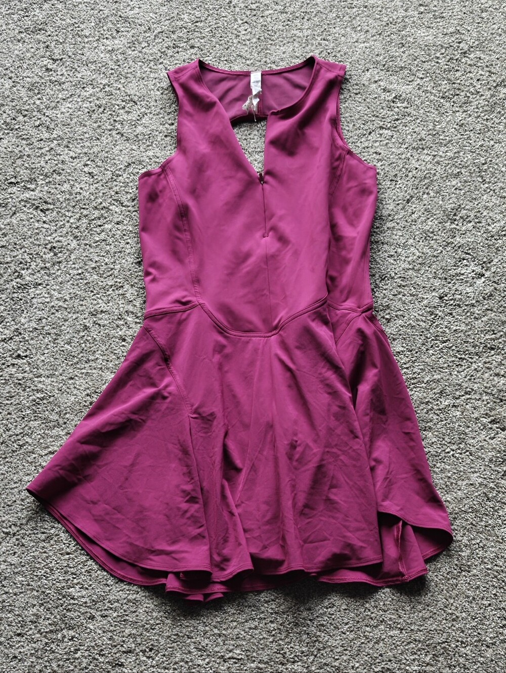 Lululemon Everlux Short-Lined Tennis Tank Top Dress 8" Magenta Purple